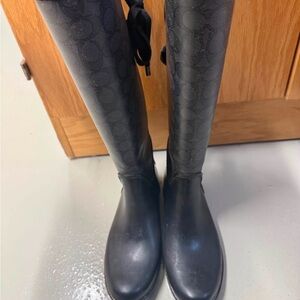 Coach Black Over the Knee Boots